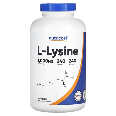 L-Lysine, 1,000 mg, 240 таблеток
