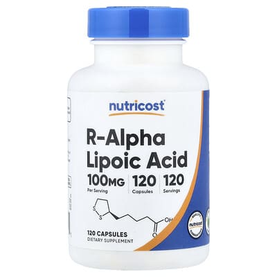 R-Alpha Lipoic Acid, 100 mg, 120 капсул
