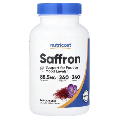 Nutricost Saffron, 88.5 mg, 240 капсул