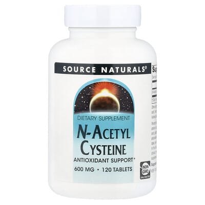 N-Acetyl Cysteine, 600 mg, 120 таблеток