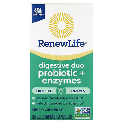 Digestive Duo пробиотик + ферменты, 30 вегетарианских капсул