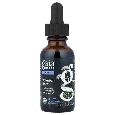 Gaia Herbs корень валерианы, 1 fl oz (30 ml)