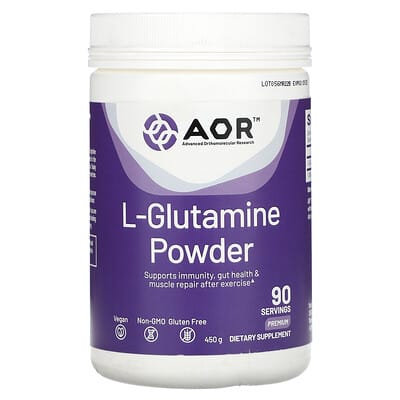Advanced Orthomolecular Research AOR порошок L-Glutamine, 450 g