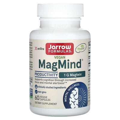 Vegan MagMind®, продуктивность, 60 вегетарианских капсул