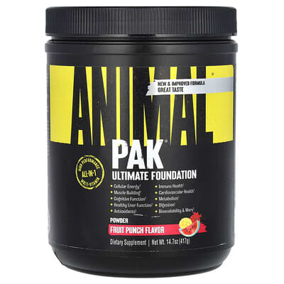 Спортивная добавка Pak® Ultimate Foundation, Fruit Punch, 14.7 oz (417 g)