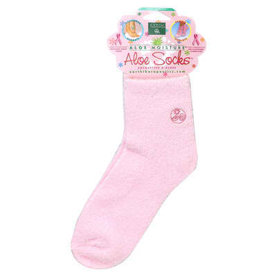 Earth Therapeutics Aloe Moisture™, Aloe Socks™, Pink, 1 пара