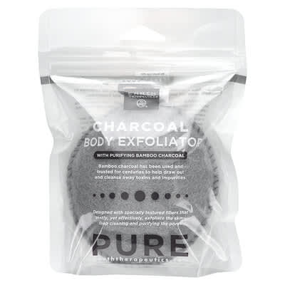 Earth Therapeutics скраб для тела Pure Charcoal с бамбуковым углем 1 шт.