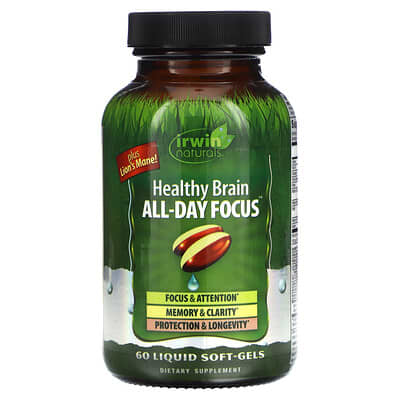 Healthy Brain, All-Day Focus, 60 жидких капсул