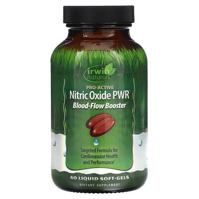 Nitric Oxide PWR™, бустер кровотока, 60 жидких мягких капсул