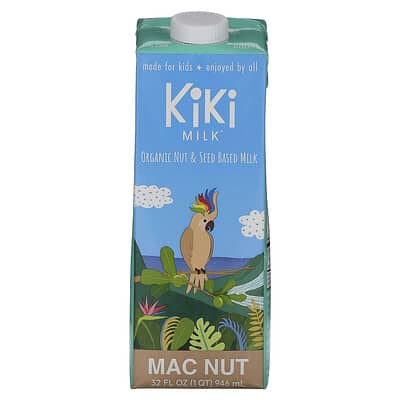 Organic Plant-Based Milk, Mac Nut, 32 fl oz (946 ml)