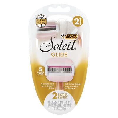 Одноразовые бритвы Soleil® Glide, 2 шт