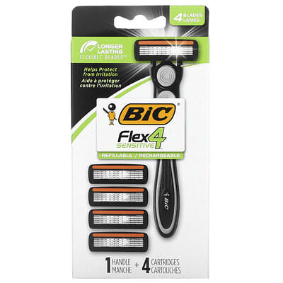 Flex 4 Sensitive, 1 Handle, 4 Cartridges