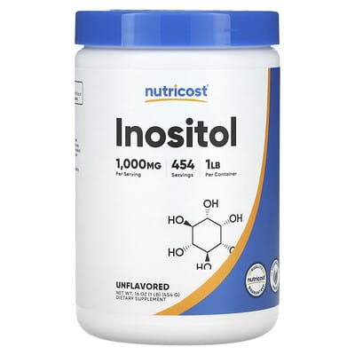 Inositol, Unflavored, 16.2 oz (454 g)
