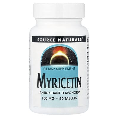 Мирицетин Source Naturals 100 mg, 60 Tablets
