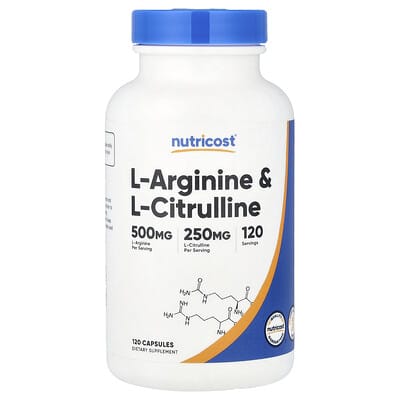 L-Arginine & L-Citrulline, 120 капсул