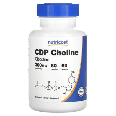 CDP Choline, Citicoline, 60 Capsules