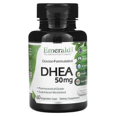 DHEA, 50 mg, 60 растительных капсул