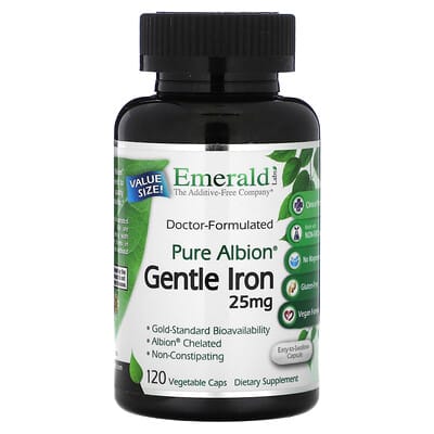 Железо Gentle Iron, 120 вегетарианских капсул