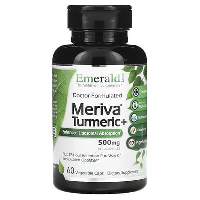 Капсулы Meriva® Turmeric +, 60 Vegetable Capsules