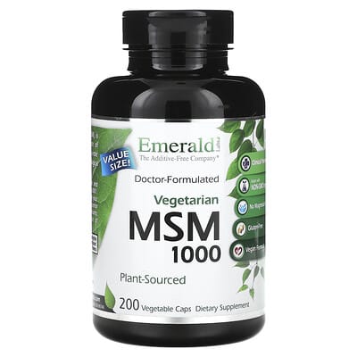 Веганский комплекс MSM 1000, 200 растительных капсул (1,000 mg per Capsule)