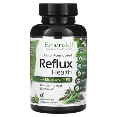 Reflux Health с Mucosave® FG, 60 растительных капсул