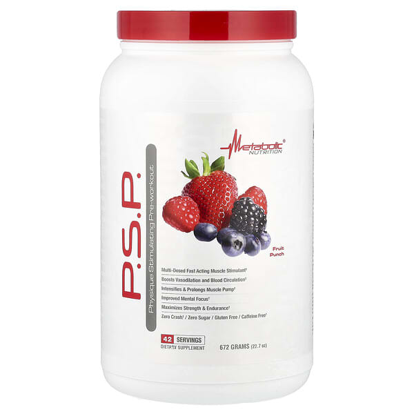 P.S.P. Physique Stimulating Pre-Workout, Fruit Punch, 23.7 oz (672 g)