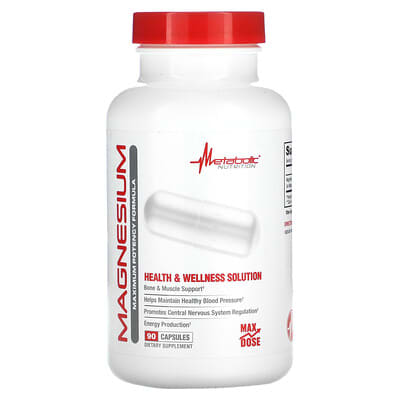 Magnesium, 90 Capsules (650 mg per Capsule)