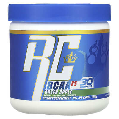 Аминокислоты Ronnie Coleman Vital Edition, BCAA XS™, зеленое яблоко, 6.67 oz (189 g)