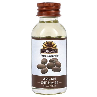 Натуральное масло арганы 100% Pure Argan Oil, для волос и кожи, 1 fl oz (30 ml)