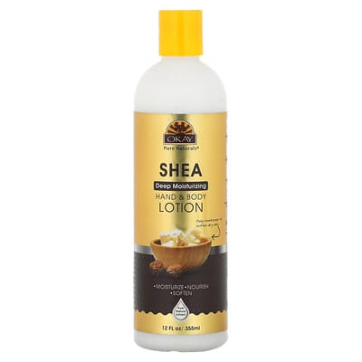 Лосьон для тела и рук Okay Pure Naturals Shea, 12 fl oz (355 ml)