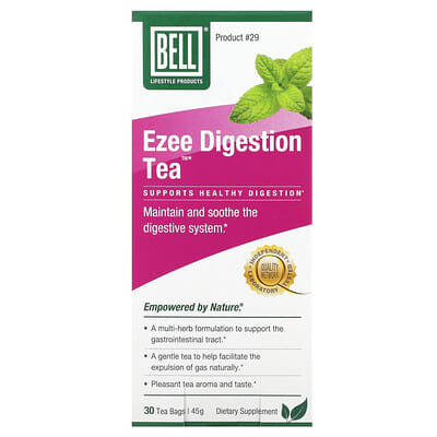Чай Bell Lifestyle Ezee Digestion Tea™, 30 Tea Bags, 45 g