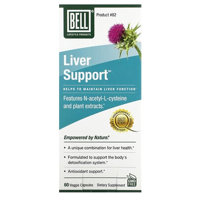 БАД Bell Lifestyle Liver Support 60 Veggie Capsules