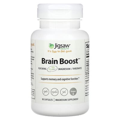 Jigsaw Health Brain Boost™, магний L-треонат, 90 капсул