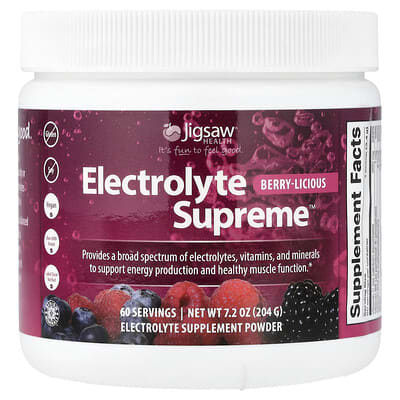 Electrolyte Supreme™, Berry-Licious, 7.2 oz (204 g), электролитный напиток