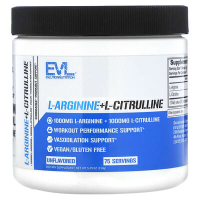 L-Arginine+l-Citrulline, без вкуса, 5.29 oz (150 g)