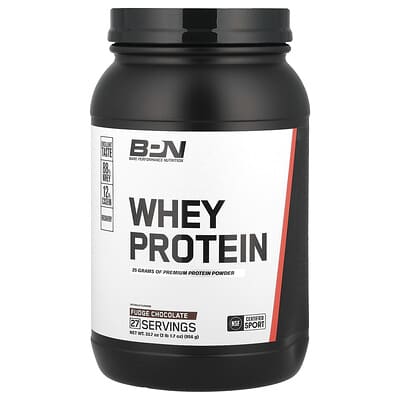 Сыворотка BPN Whey Protein, Fudge Chocolate, 2 lbs 1.7 oz, (956 g)