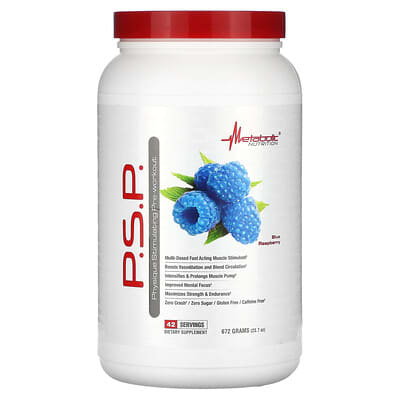 P.S.P. Pre-Workout, Blue Raspberry, 23.7 oz (672 g)