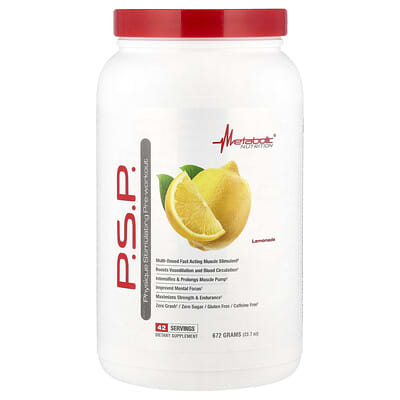 P.S.P. Physique Stimulating Pre-Workout, Lemonade, 23.7 oz (672 g)