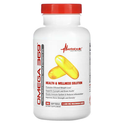 Metabolic Nutrition Omega 369™, 90 мягких капсул
