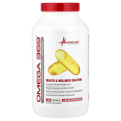 Metabolic Nutrition Omega 369™, 180 мягких капсул