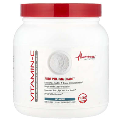 Vitamin-C, Unflavored, 17.64 oz (500 g)