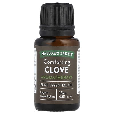 Nature's Truth чистое эфирное масло, гвоздика, 0.51 fl oz (15 ml)