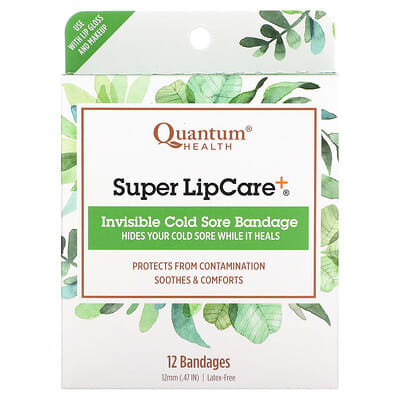 Quantum Health Super LipCare+® пластыри от герпеса, 12 штук
