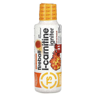Спортивная добавка Sport, Fireball with Paradoxine, L-Carnitine Igniter, Red Hot Fireball 16 fl oz (459 ml)