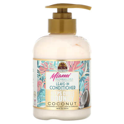 Miami South Beach Curls кондиционер несмываемый, Coconut, 12 oz (354.8 ml)