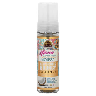 Мусс для усиления завитков Miami South Beach Curls, кокос, 7.5 oz (221 ml)