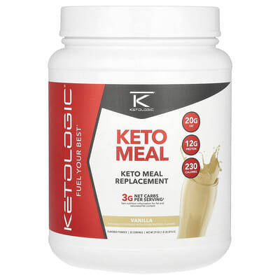 KetoMeal, Meal Replacement, Vanilla, 1.8 lb (816 g)