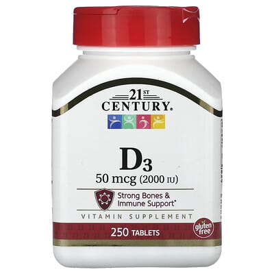 D3, 250 Tablets