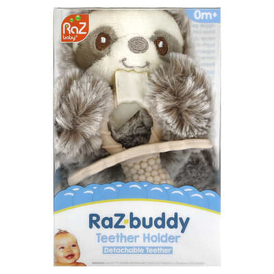 RaZ-Buddy Держатель для прорезывателя, от 0 месяцев+, ленивец, 1 шт.