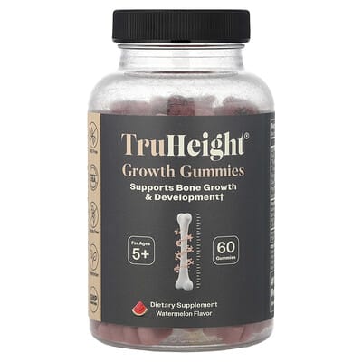 Желейные витамины TruHeight Growth Gummies, арбуз, 60 штук, для детей от 5 лет